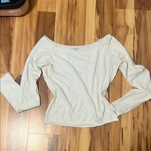 Brandy Melville Cream Long Sleeve Top
